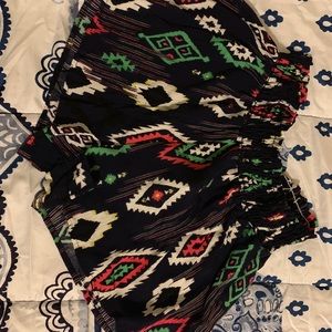 Fun colorful flowy shorts